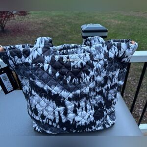 MZ Wallace New Quilted Wave Tie Dye Max 2 Travel Bag Medium